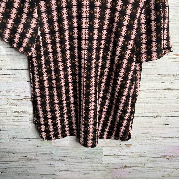 J crew blouse tee shirt top pink black size 6 - Picture 5 of 8